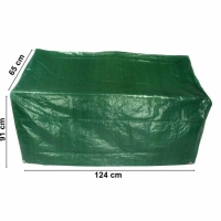Husa de protectie pentru gratar BBQ de gradina, verde, 124 x 65 x 91 cm, MyGarden, 3664